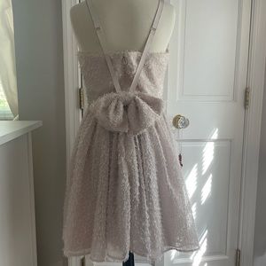 French Connection pink tulle ballerina dress with bow back